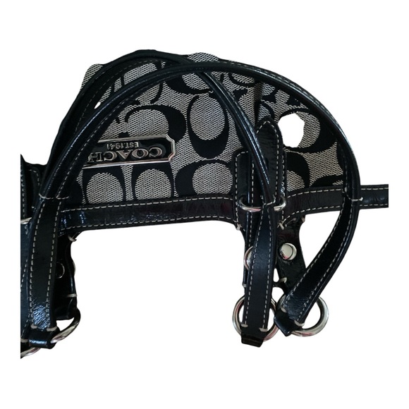 Coach signature c black and gray handbag - Picture 7 of 8